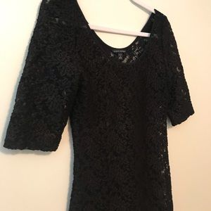 Banana Republic Black Lace Top